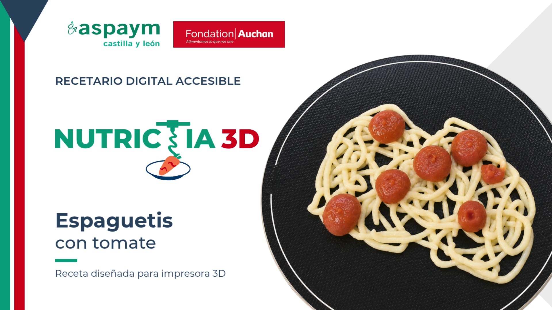 Portada de la receta Espaguetis con tomate
