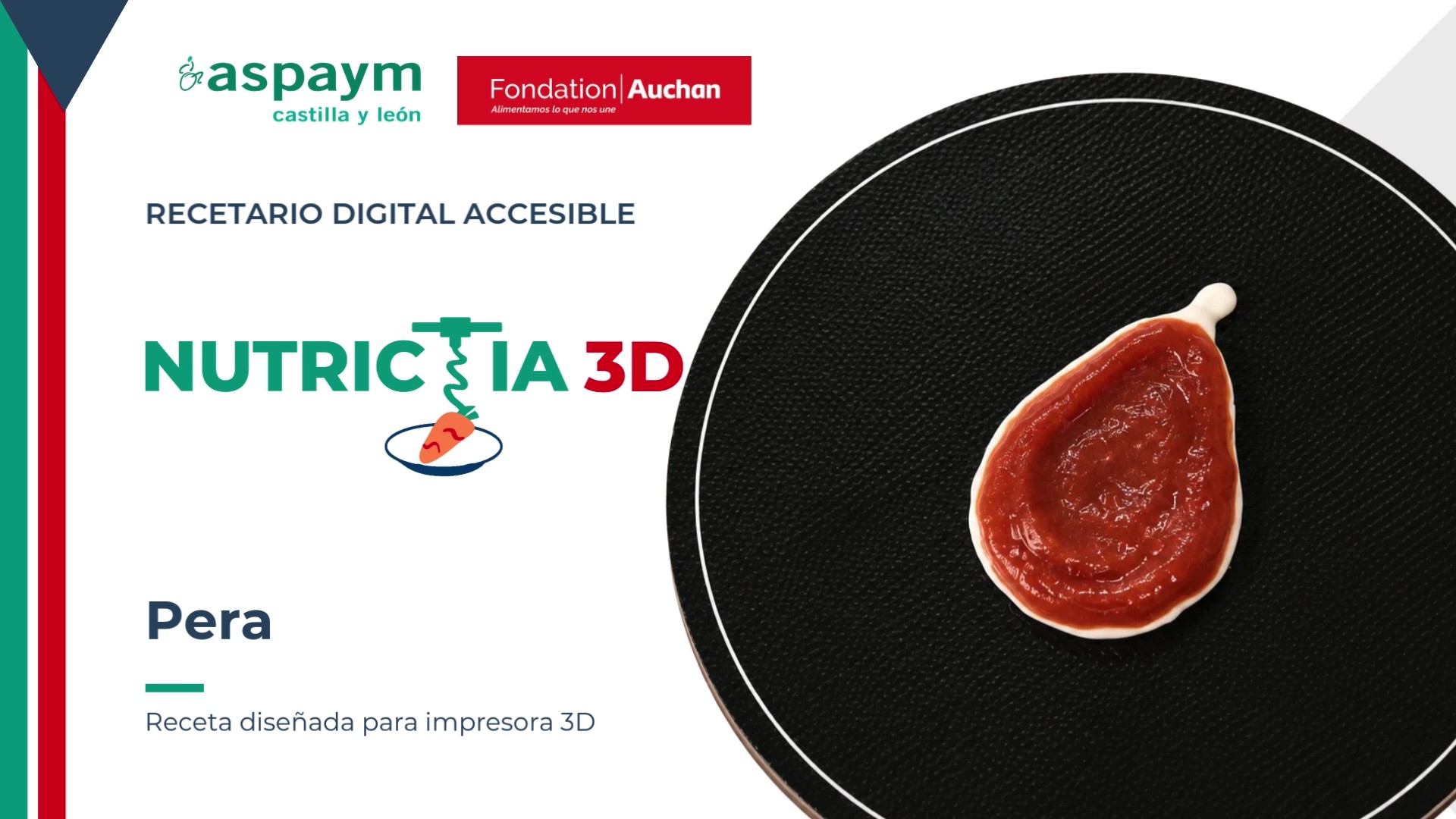 Portada de la receta Pera con yogur