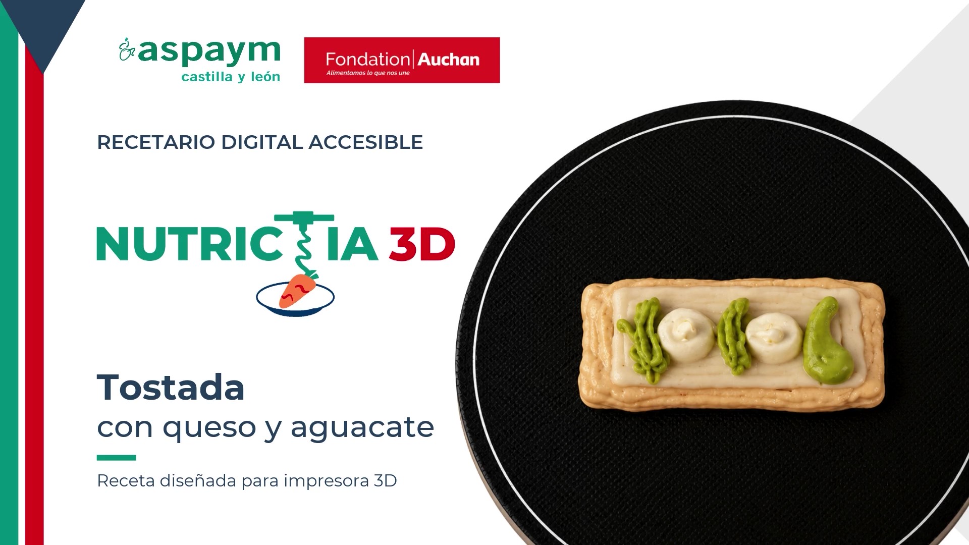 Portada de la receta Tostada de aguacate y queso